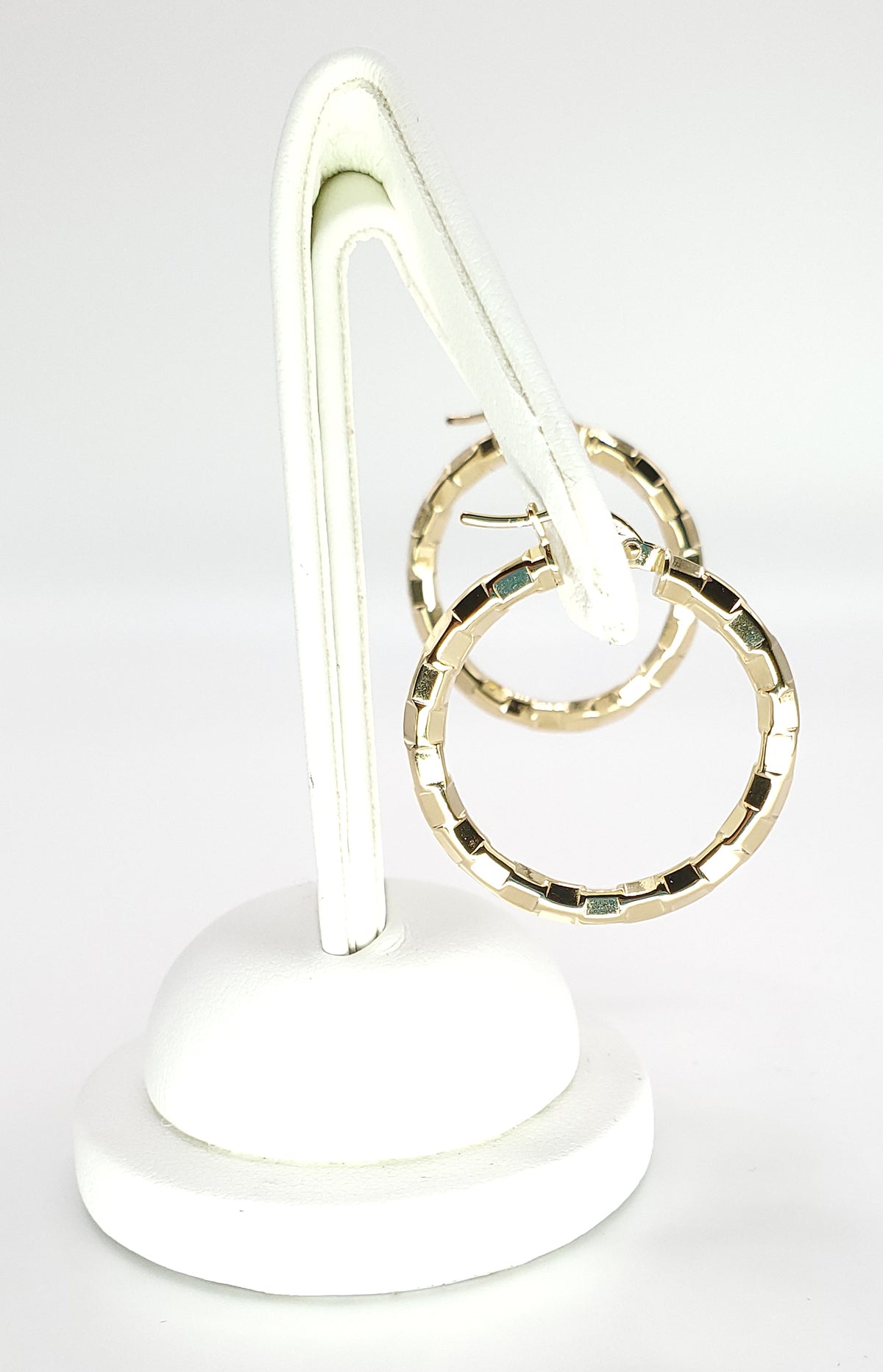 18K Yellow Gold 26.75mm Dia. Hoop Earrings