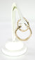 18K Yellow Gold 26.5mm Dia. Hoop with Rope Texture Set