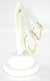 18K Yellow Gold Oval Hoop Set