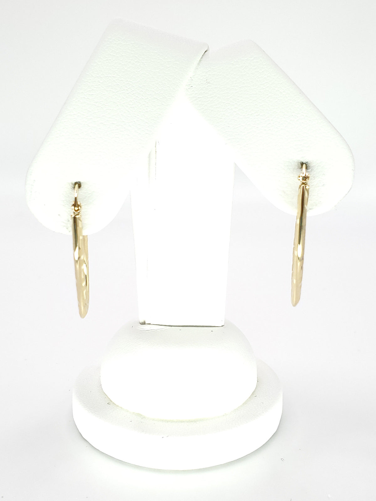 18K Yellow Gold Oval Hoop Set