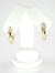 18K Yellow Gold 19.5mm Dia. Textured Hoop Earrings