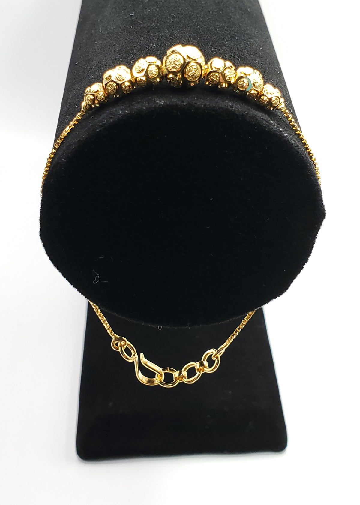 22K Yellow Gold 8&quot; Dia. Box Chain Bracelet