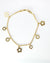 22K Yellow Gold 7.75" Double Bead Chain Bracelet