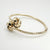 18K Yellow Gold 8" Bangle with Knots