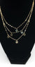 18K Yellow Gold 3 Tier Necklace