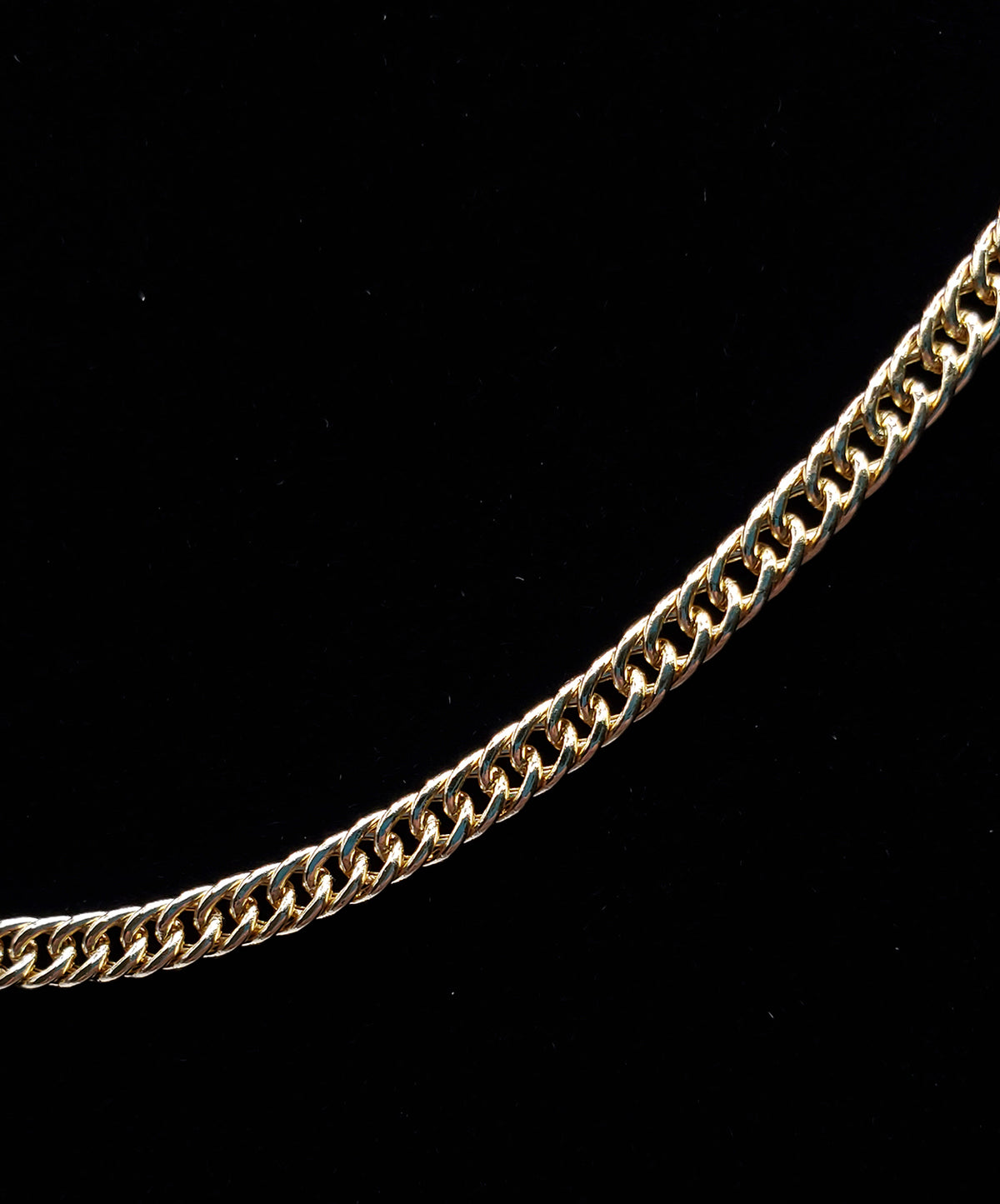 18K Yellow Gold 18&quot; Curb Chain Necklace