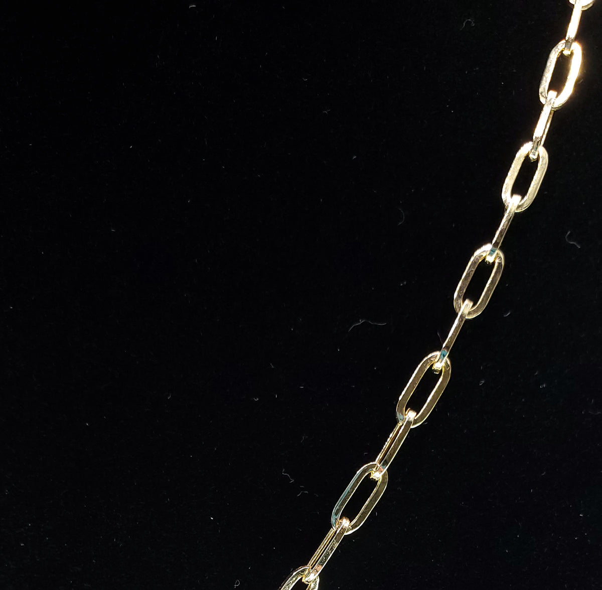 18K Yellow Gold 18&quot; Paperclip Necklace