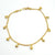 22K Yellow Gold 7.75" Double Bead Chain Bracelet