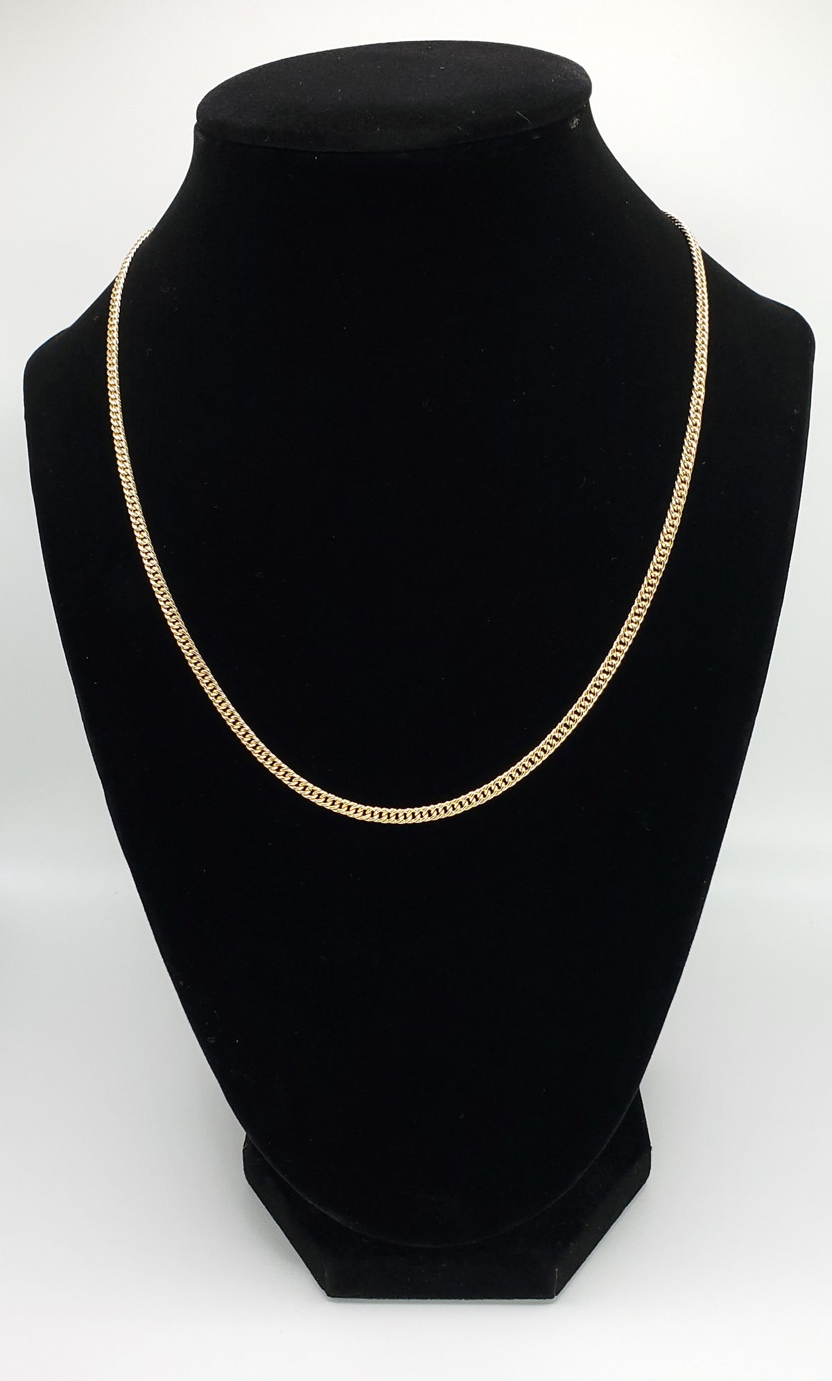 18K Yellow Gold 18&quot; Curb Chain Necklace