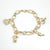 18K Yellow Gold 8" Bracelet with Trinkets