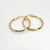 18K Yellow Gold 23mm Dia. Round Tube Hoop Earrings